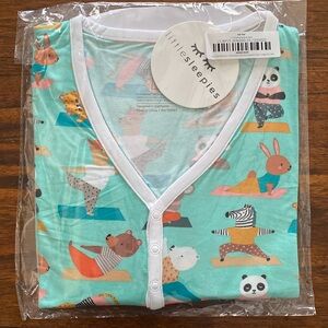 Little sleepies zen zoo women’s pajama top large NWT NIB